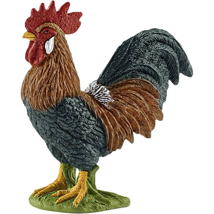 Schleich Bondegårdsdyr, Hane, 6x5,7x2,7 cm, 1 stk.