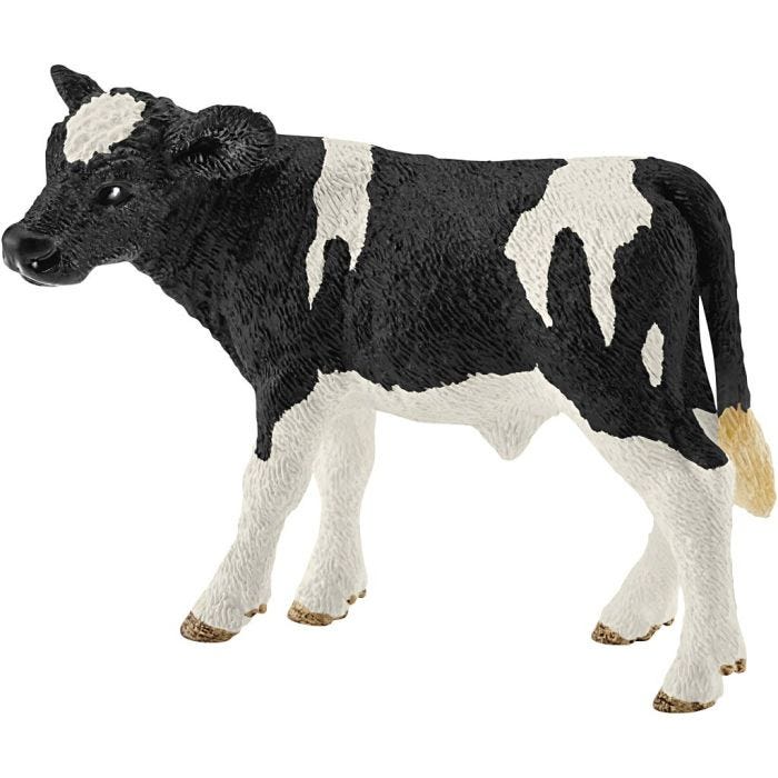 Schleich Bondegårdsdyr, Kalv, 5,1x7,7x3,3 cm, 1 stk.