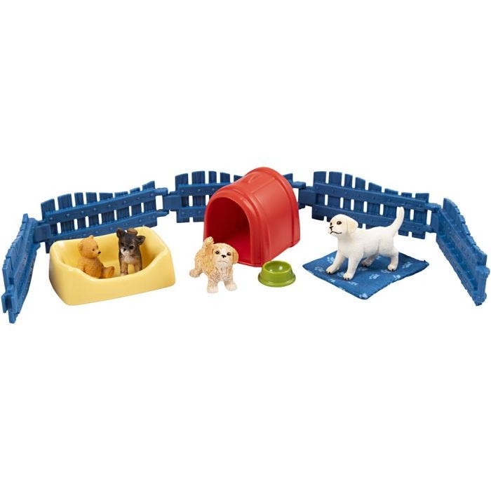 Schleich Bondegårdsdyr, Hundegård, 11,5x19x5,5 cm, 1 stk.