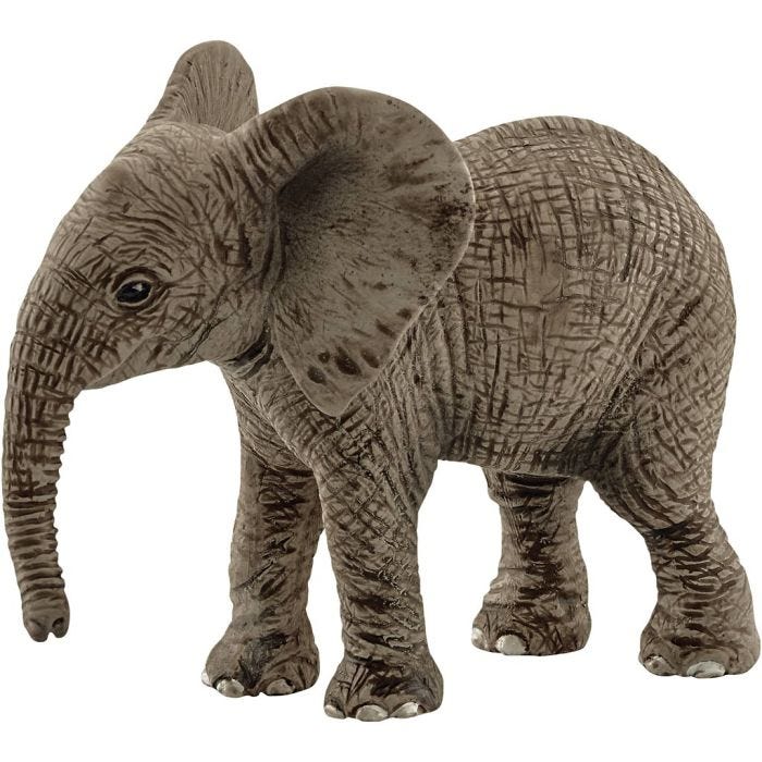 Schleich Vilde Dyr, Elefantunge, str. 5,5x6,8x3,5 cm, 1 stk.