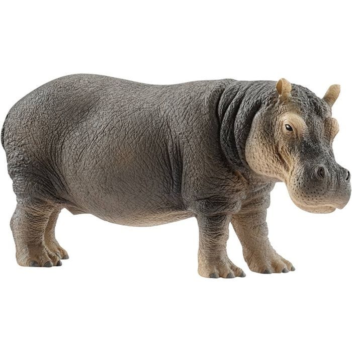 Schleich Vilde Dyr, Flodhest hun, 6x12,8x4,7 cm, 1 stk.