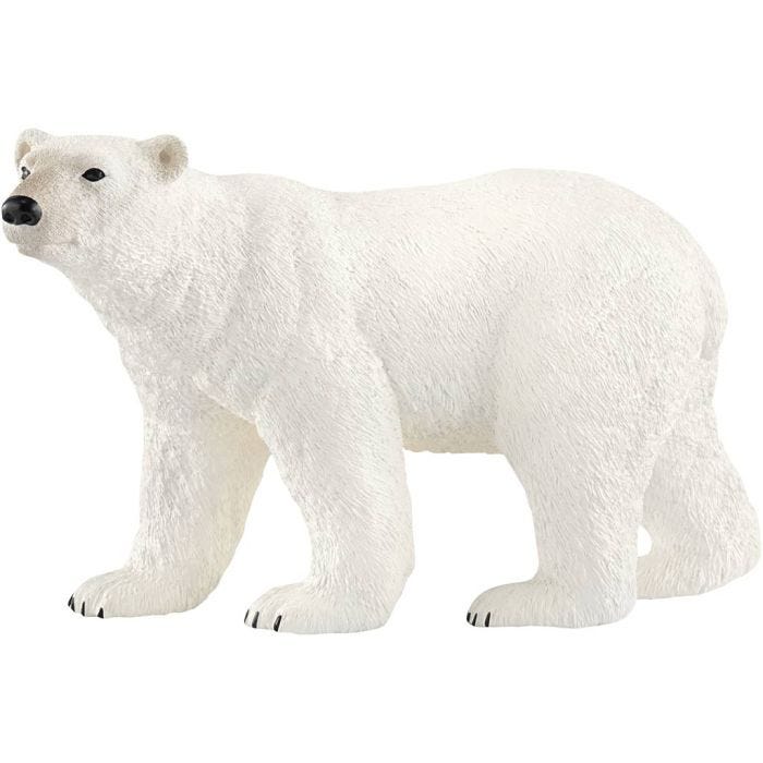 Schleich Nordiske Vilde Dyr, Isbjørn, 7,2x12,2x5,7 cm, 1 stk.