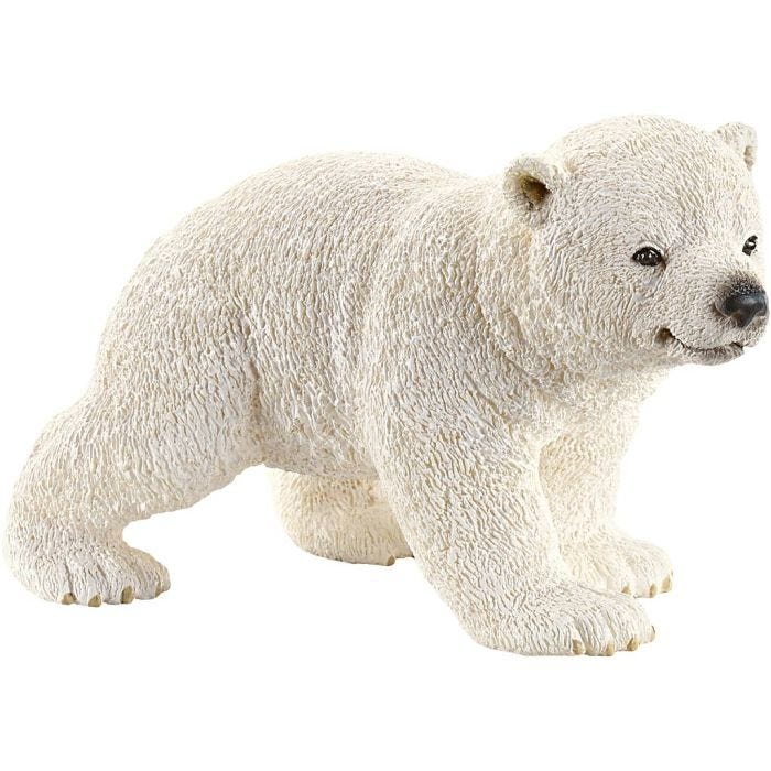 Schleich Nordiske Vilde Dyr, Isbjørneunge, 4x6,5x4 cm, 1 stk.