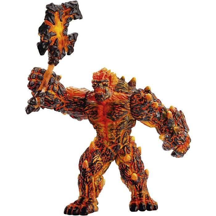 Schleich Monstre, Lavamonster med våben, str. 18x15,5x11 cm, 1 stk.