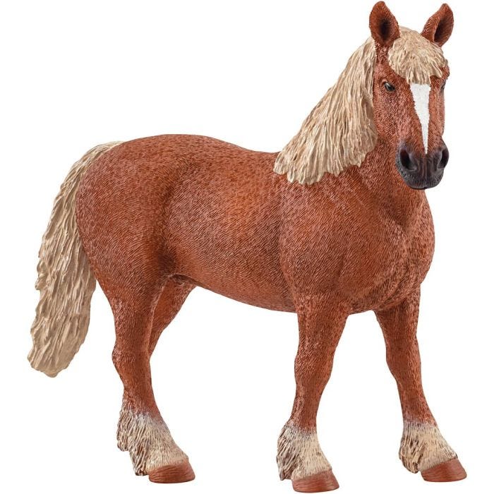Schleich Heste, Belgisk avlshoppe, str. 14x4,4x11,9 cm, 1 stk.