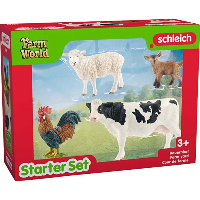 Schleich Bondegårdsdyr, Startsæt, 4 stk./ 1 pk.