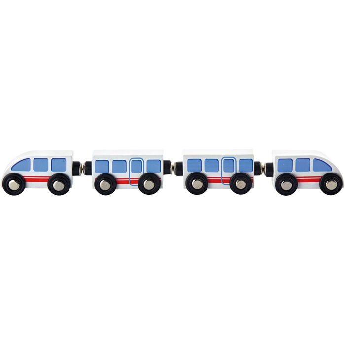 VIGA Togbanetilbehør, Passagertog, str. 310x72x36 mm, 4 dele/ 1 sæt