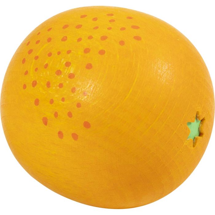Madvarer i træ, Appelsin, str. 42x42x46 mm, 1 stk.