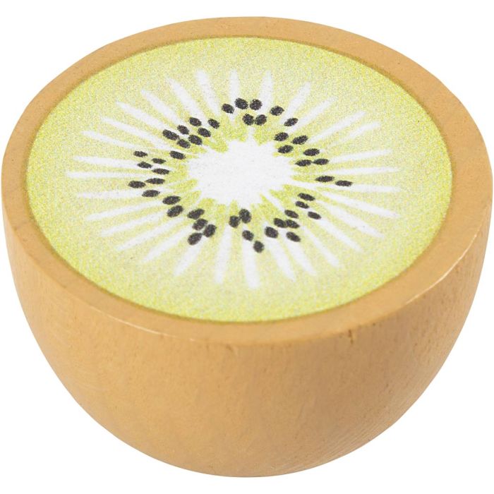 Madvarer i træ, Kiwi, str. 40x40x28 mm, 1 stk.