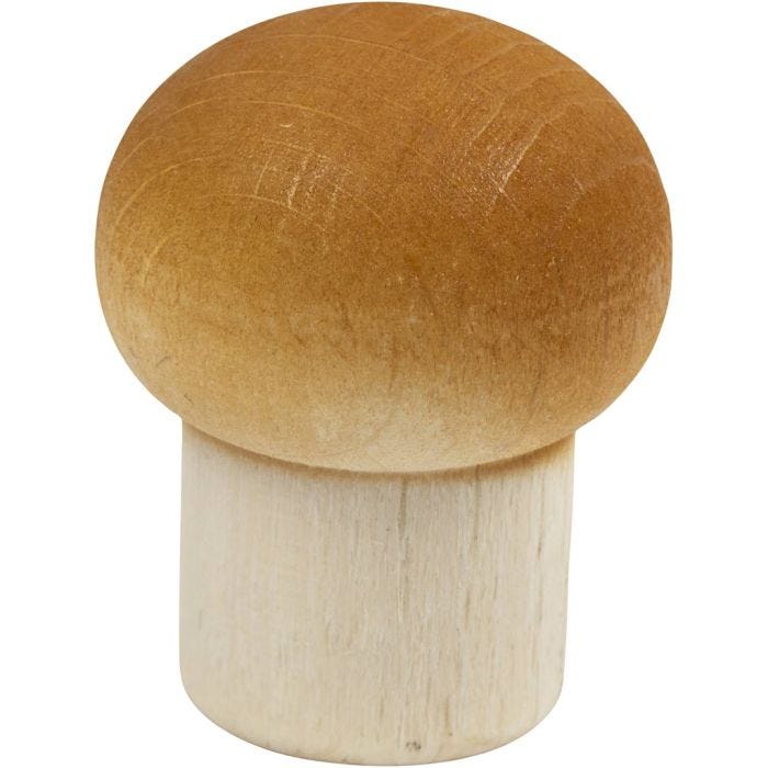 Madvarer i træ, Champignon, 1 stk.