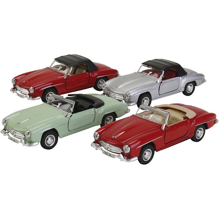 Mercedes-Benz 190 SL, str. 11,5 cm, 4 stk./ 1 pk.