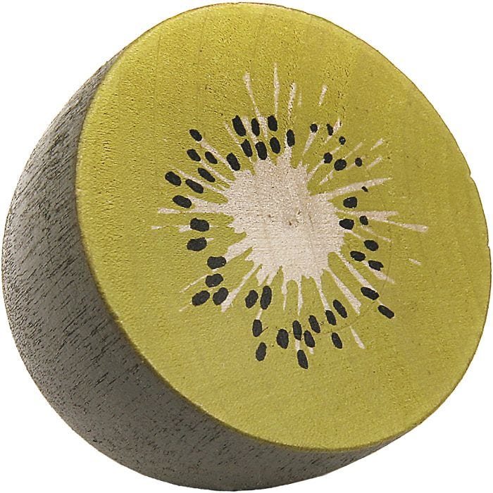 Madvarer i træ, Kiwi, 10 stk./ 1 ps.