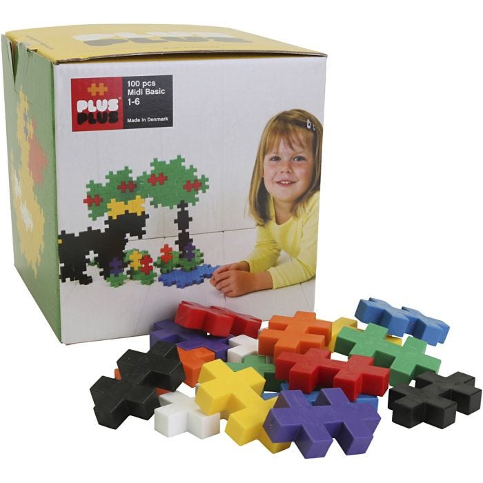 Plus-Plus Big, 5x3 cm, 100stk./ 1 pk.