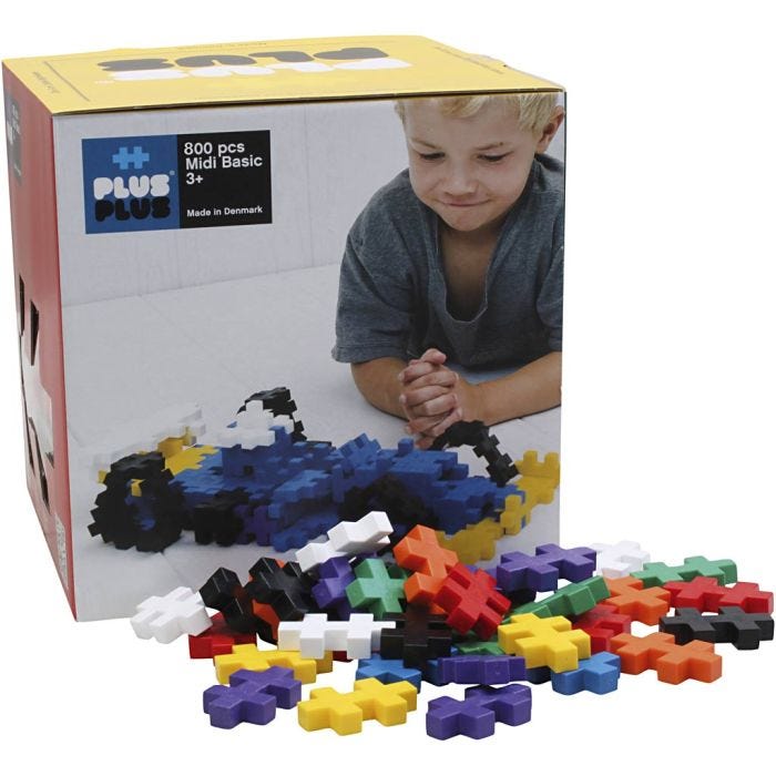 Plus-Plus Big, str. 5x3 cm, 800 stk./ 1 pk.