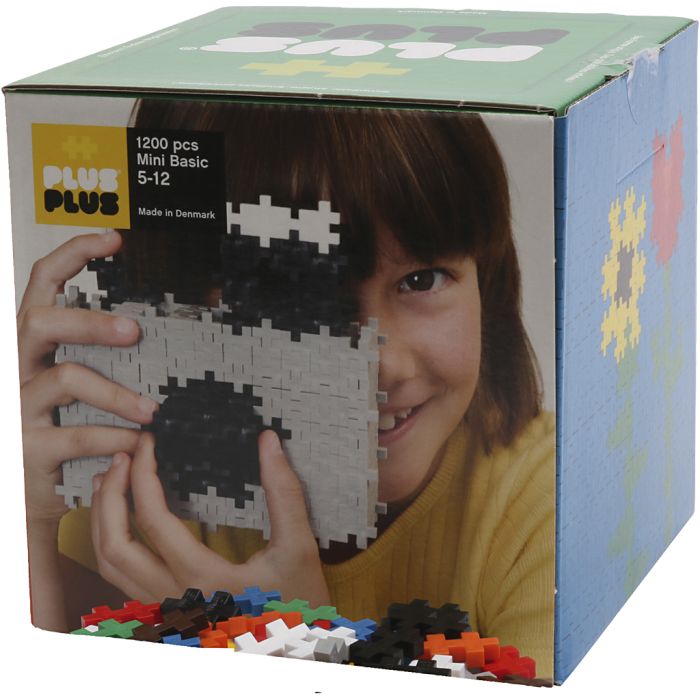 Plus Plus Basic, str. 1,2x2 cm, 2400 stk./ 1 sæt