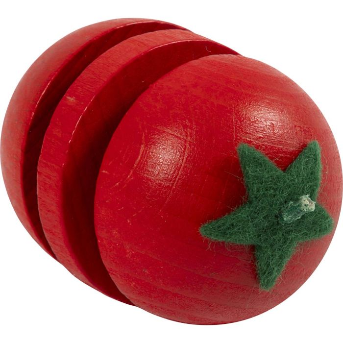 Madvarer i træ, Tomat i skiver, str. 39x39x57 mm, 1 stk.