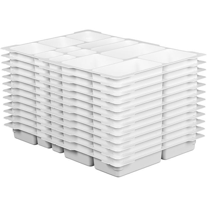 LEGO® Education Topsorteringsbakke, str. 38,7x27,5x3,5 cm, 12 stk./ 1 pk.