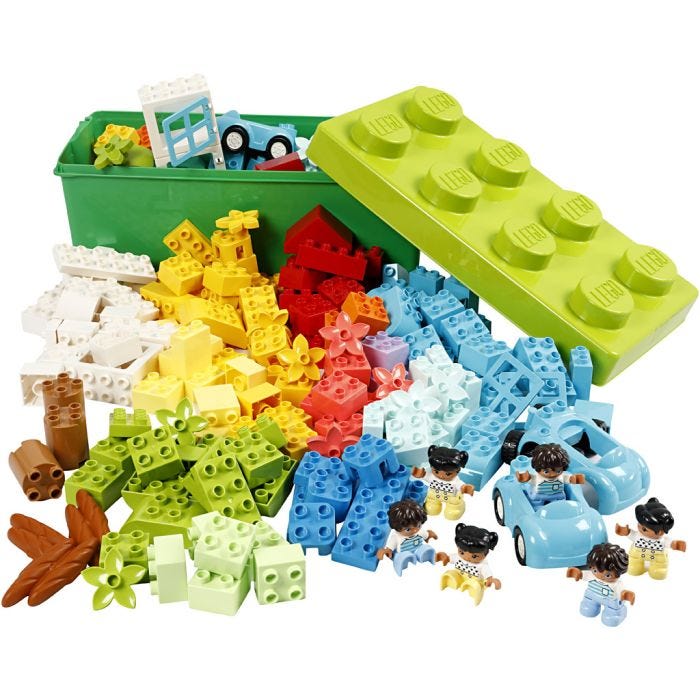 LEGO® DUPLO® Kasse med klodser, 195 dele/ 1 sæt