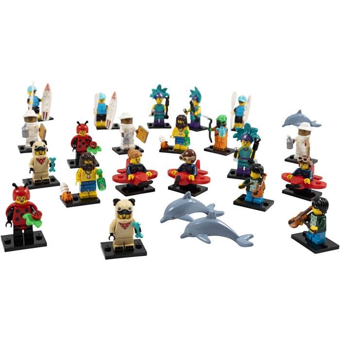 LEGO® Minifigurer, Indhold kan variere, 21 stk./ 1 pk.