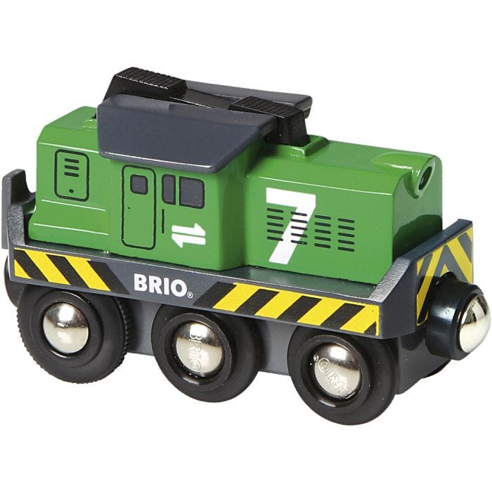 BRIO Batteridrevet Fragtlokomotiv, 1 stk.