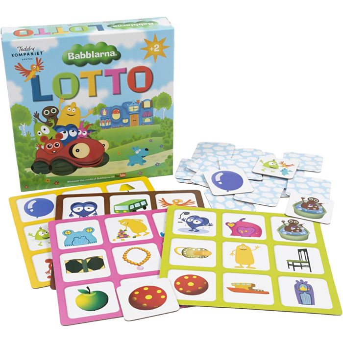 Babblarna Lotto, str. 20x20 cm, 36 brikker, 1 sæt