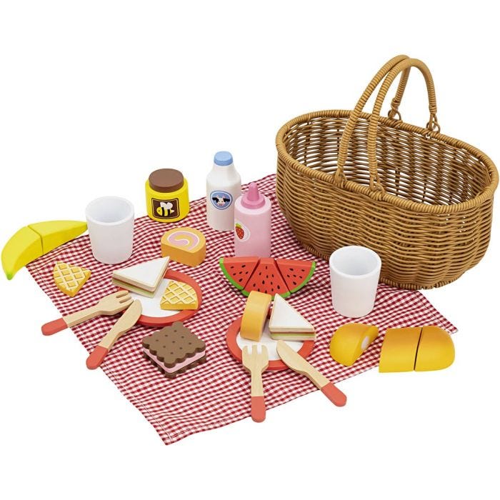 VIGA Picnicsæt, H: 23 cm, L: 25 cm, B: 14,5 cm, 30 dele/ 1 pk.