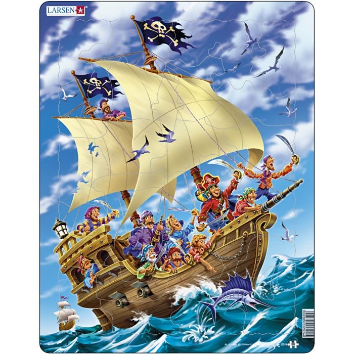 Puslespil, str. 28,5x36,5 cm, 30 brikker, 1 stk.