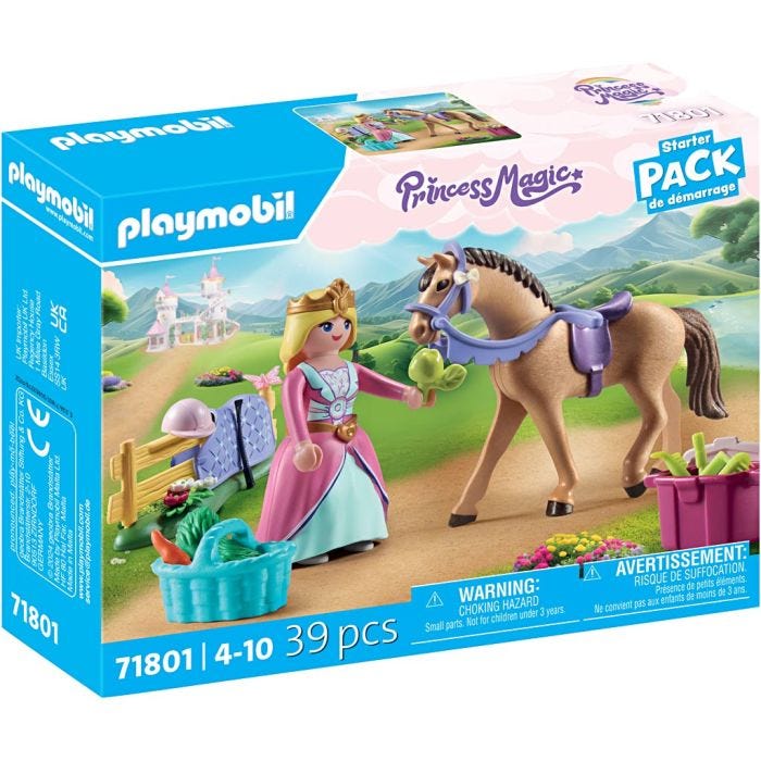 Playmobil Prinsesse med hest, str. 39,6x15,1x20,0 cm, 39 dele/ 1 pk.