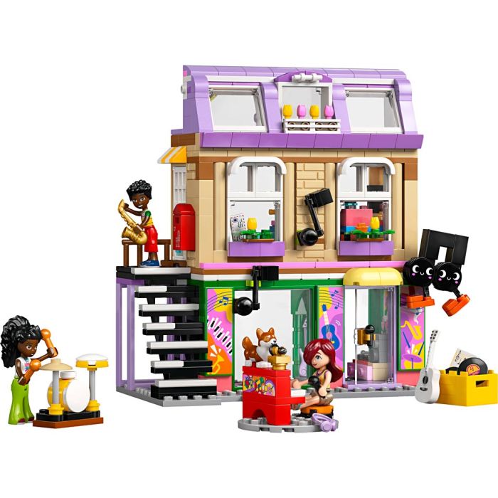LEGO® Friends Musikbutik og lejlighed, 483 dele/ 1 pk.