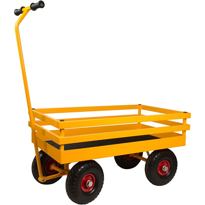 RABO Moon-Car Trækvogn, H: 24, L: 100 cm, B: 58 cm, gul, 1 stk.