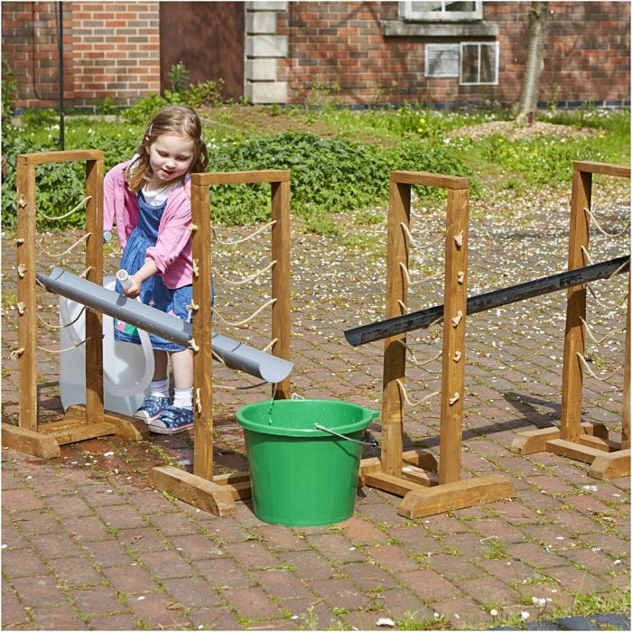 Stativ til Vandkanaler, H: 80 cm, B: 18 cm, 4 dele/ 1 sæt
