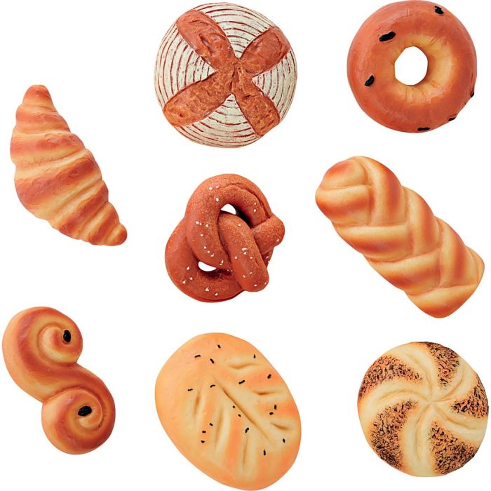 Legemad i sten, Brød, str. 55-80 mm, 8 dele/ 1 pk.