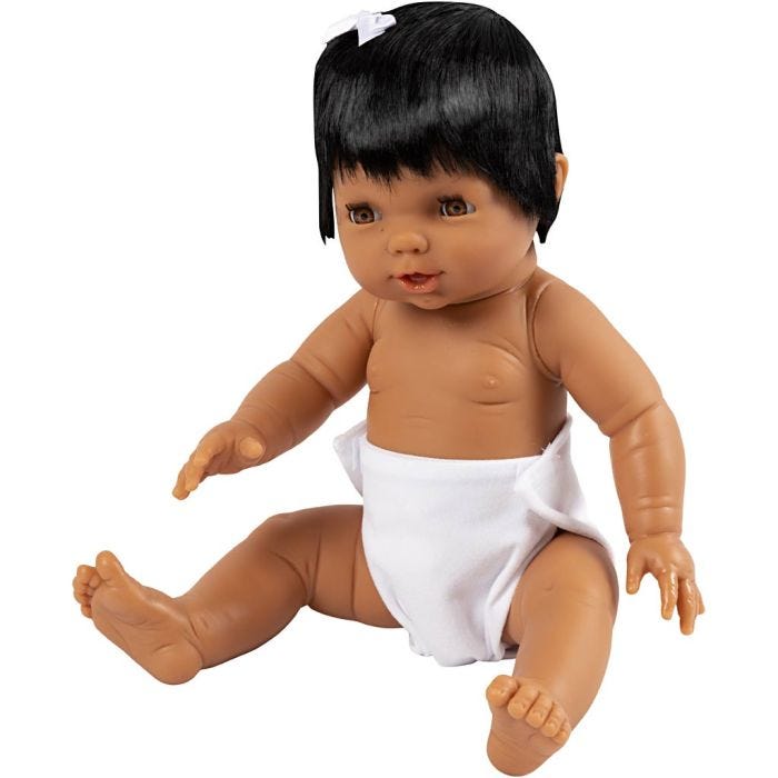 Babydukke, Asiatisk dreng, str. 38 cm, 1 stk.