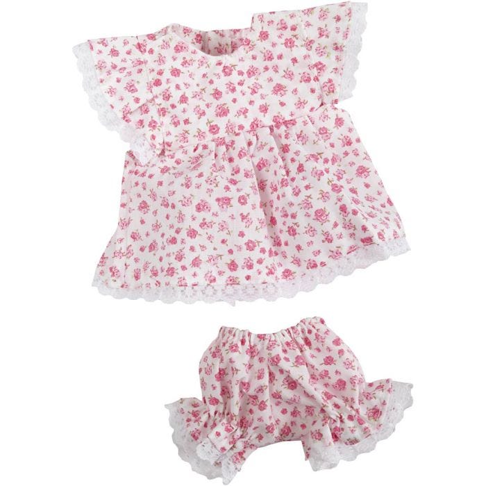 Dukketøj, Kjole med indershorts, 24 cm, 1 sæt