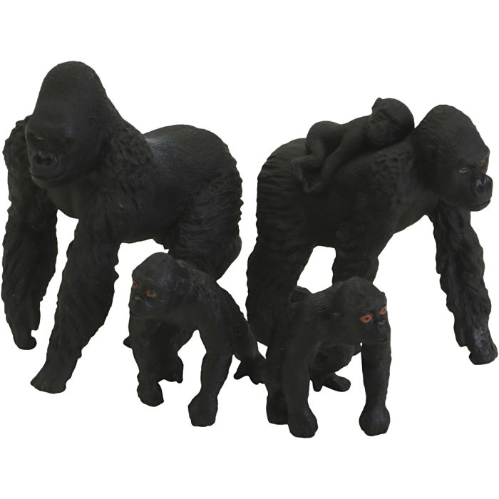 Gorillafamilie, 5 stk./ 1 sæt