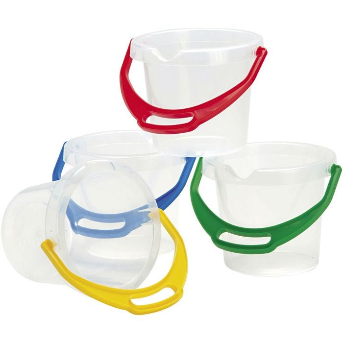 Transparente spande, str. 14 cm, 1.25 l, 12 stk./ 1 pk.
