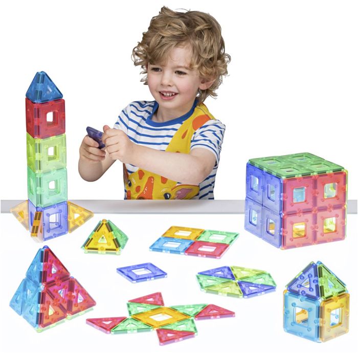 Eco Polydron Kindermag, str. 7x7 cm, 96 dele/ 1 sæt