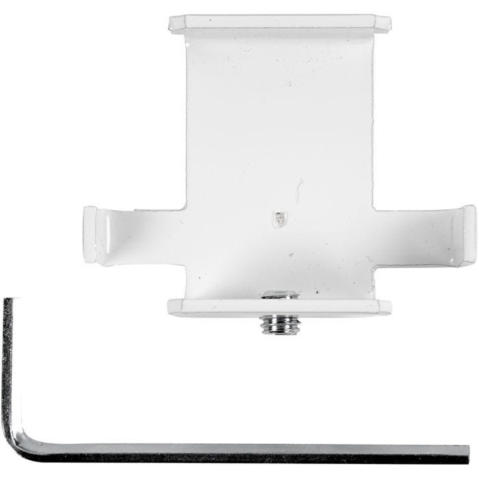 Samleprofil, T-form, 55 mm, 20 cm, 45 mm, hvid, 1 stk.