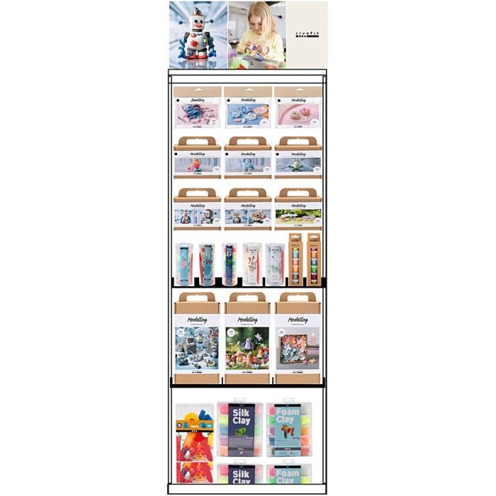 Gulvdisplay, usamlet, Modellering til børn, 96 enh./ 1 stk.