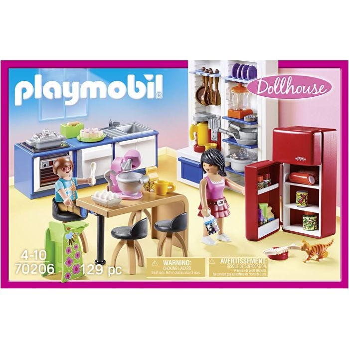 Playmobil Dukkemøbler, Køkken , 129 dele, 1 sæt
