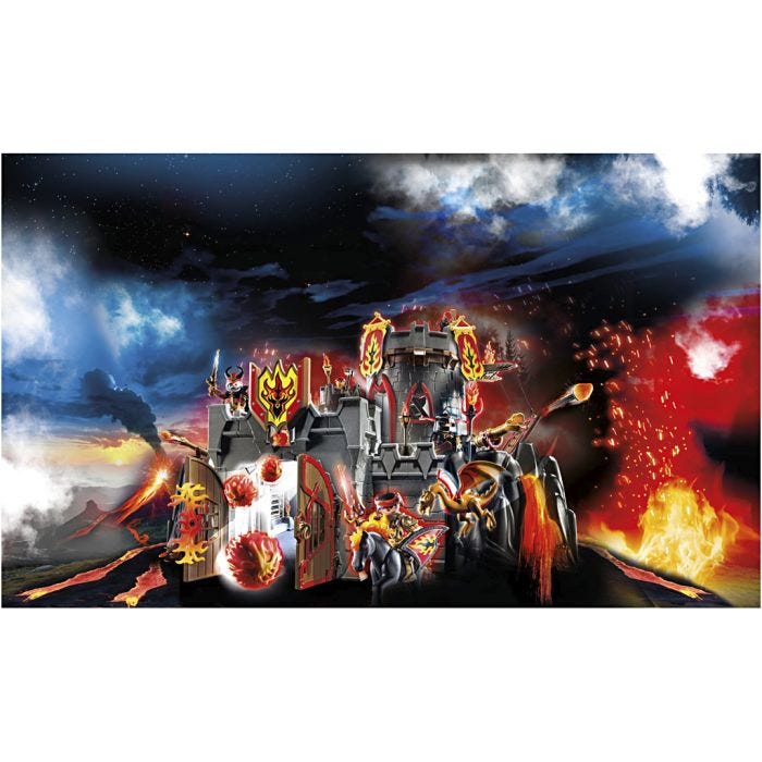 Playmobil Flammefæstning, 60,5x55,5x39 cm, 1 sæt
