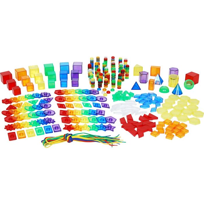 Matematiksæt til lysbord, 504 dele/ 1 pk.