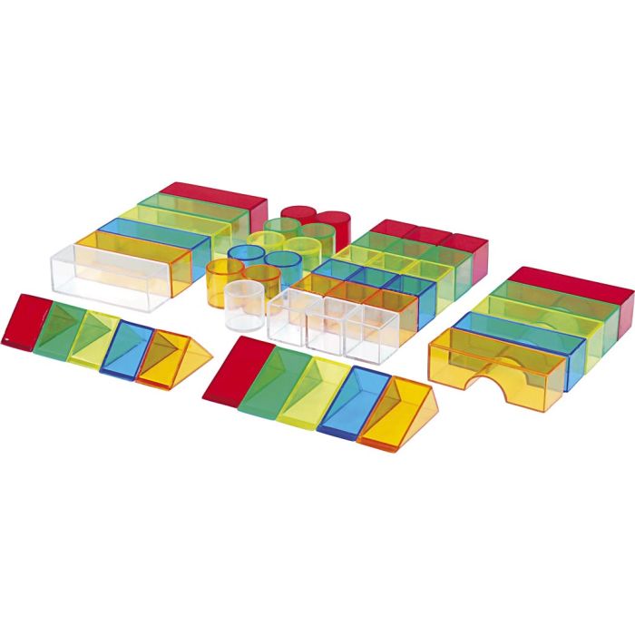 Transparente Klodser, Passer til lysbord, 50 dele/ 1 pk.