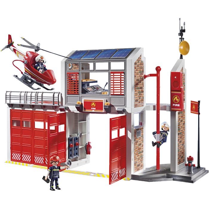 Playmobil Brandstation, str. 61x21x36 cm, 1 sæt