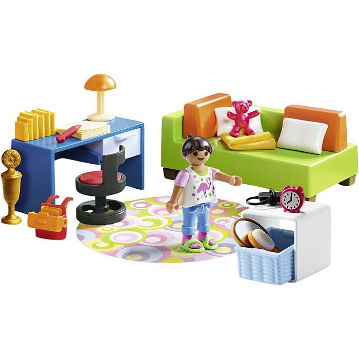 Playmobil Dukkehusmøbler , Teenageværelse, 43dele/ 1 pk.