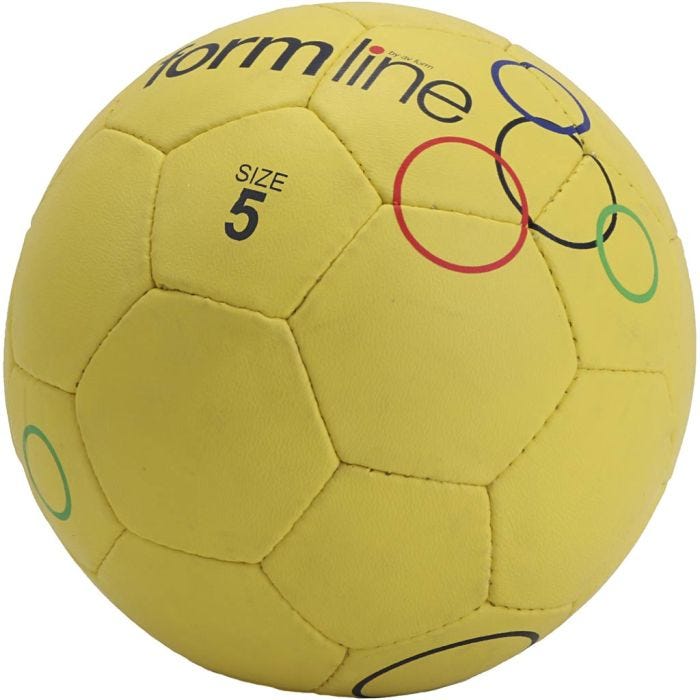 Street fodbold, nr. 5, gul, 10 stk./ 1 pk.