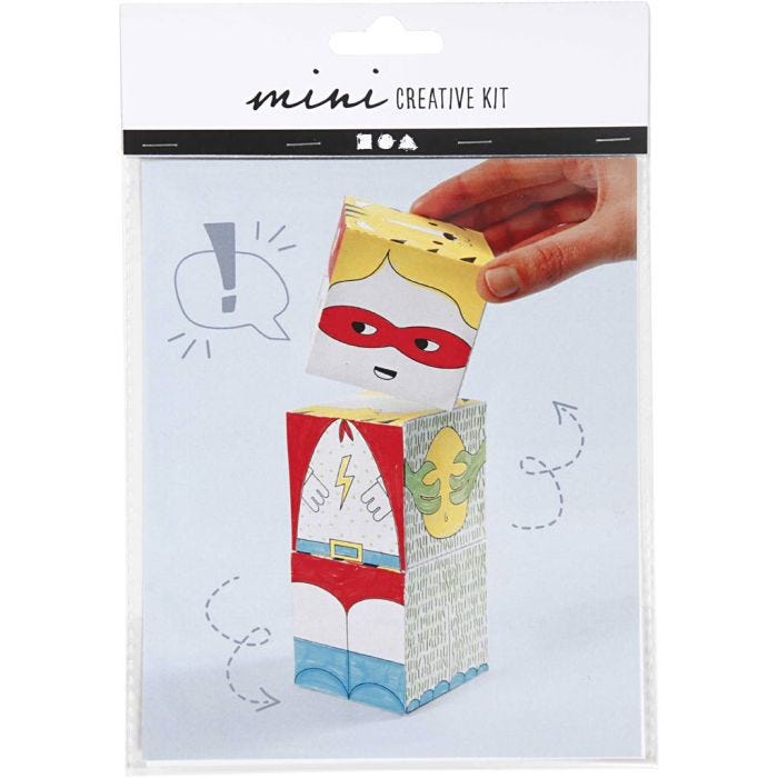 Mini DIY Kit, stabelklodser, 1 pk.