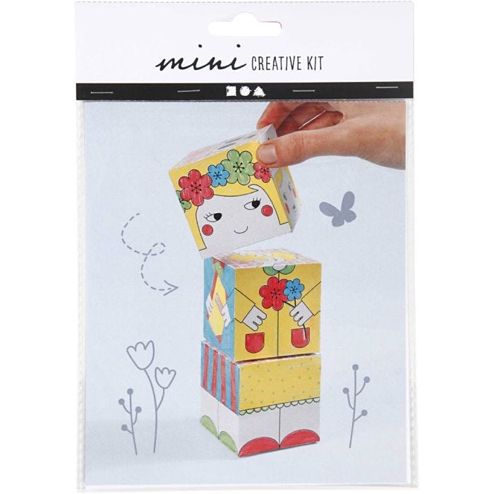 Mini DIY Kit, stabelklodser, 1 pk.