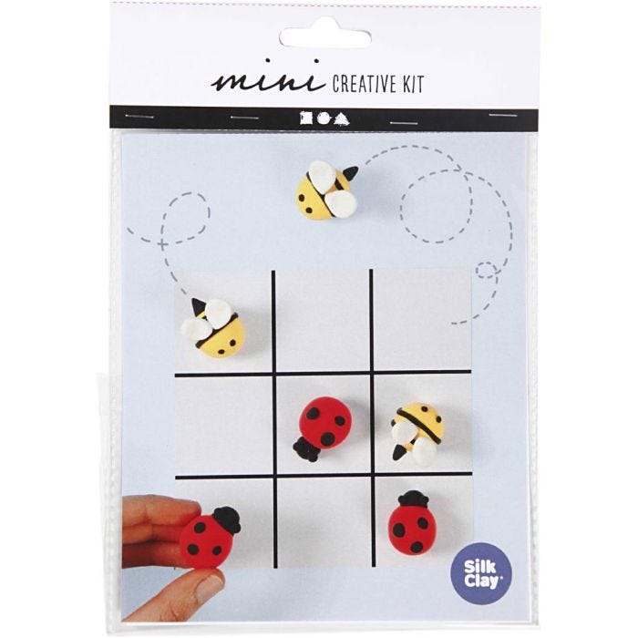 Mini DIY Kit, kryds og bolle spil, 1 pk.