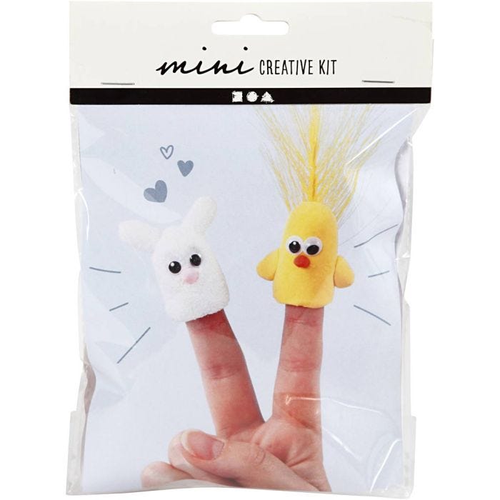 Mini DIY Kit, Fingerdukker, 1 pk.